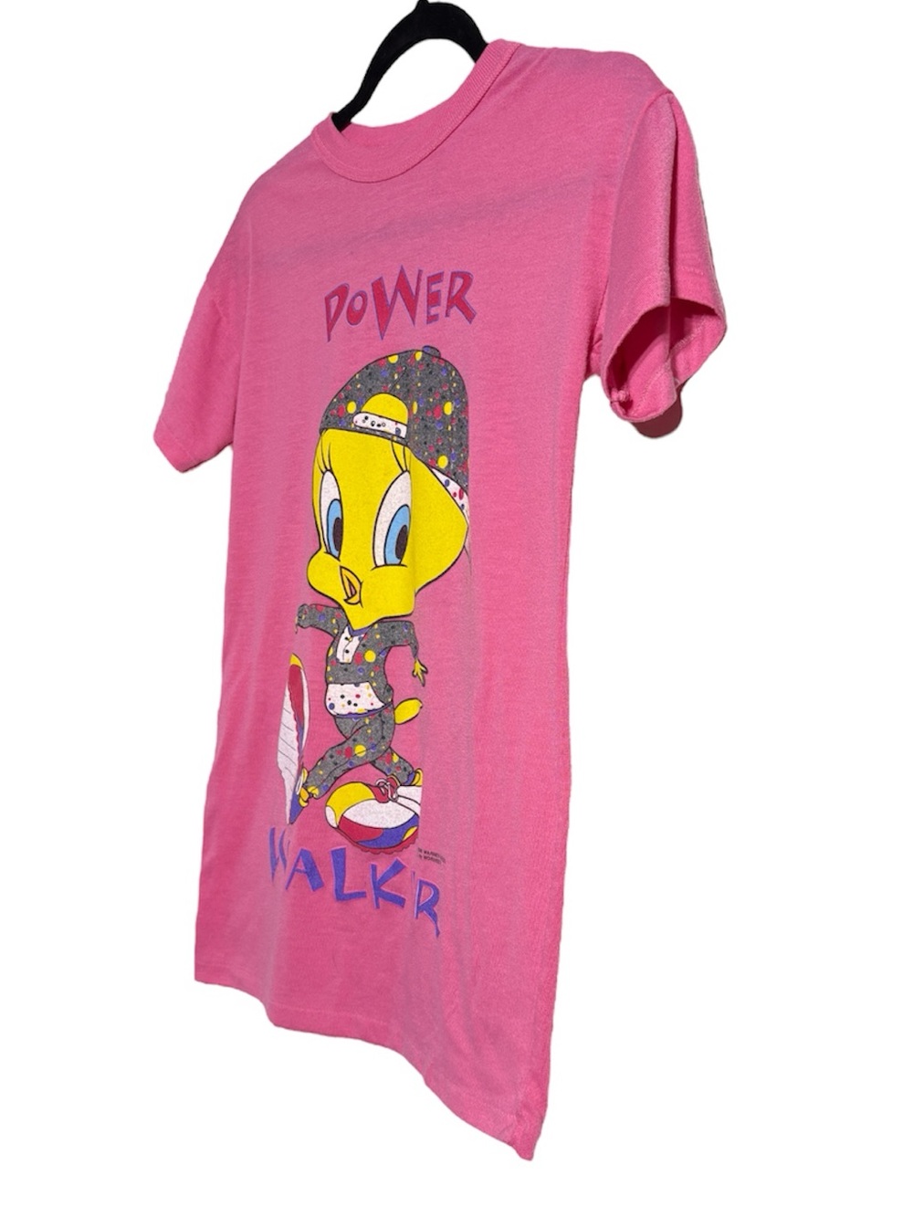 Vintage 90s Pink Tweety Bird Shirt Looney Tunes Single Stitch Rare - Picture 3 of 9